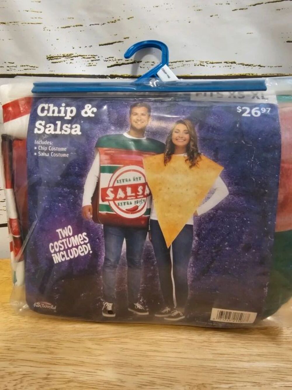 Chip & Salsa Couples Halloween Costume Adult XS-XL Fun World New